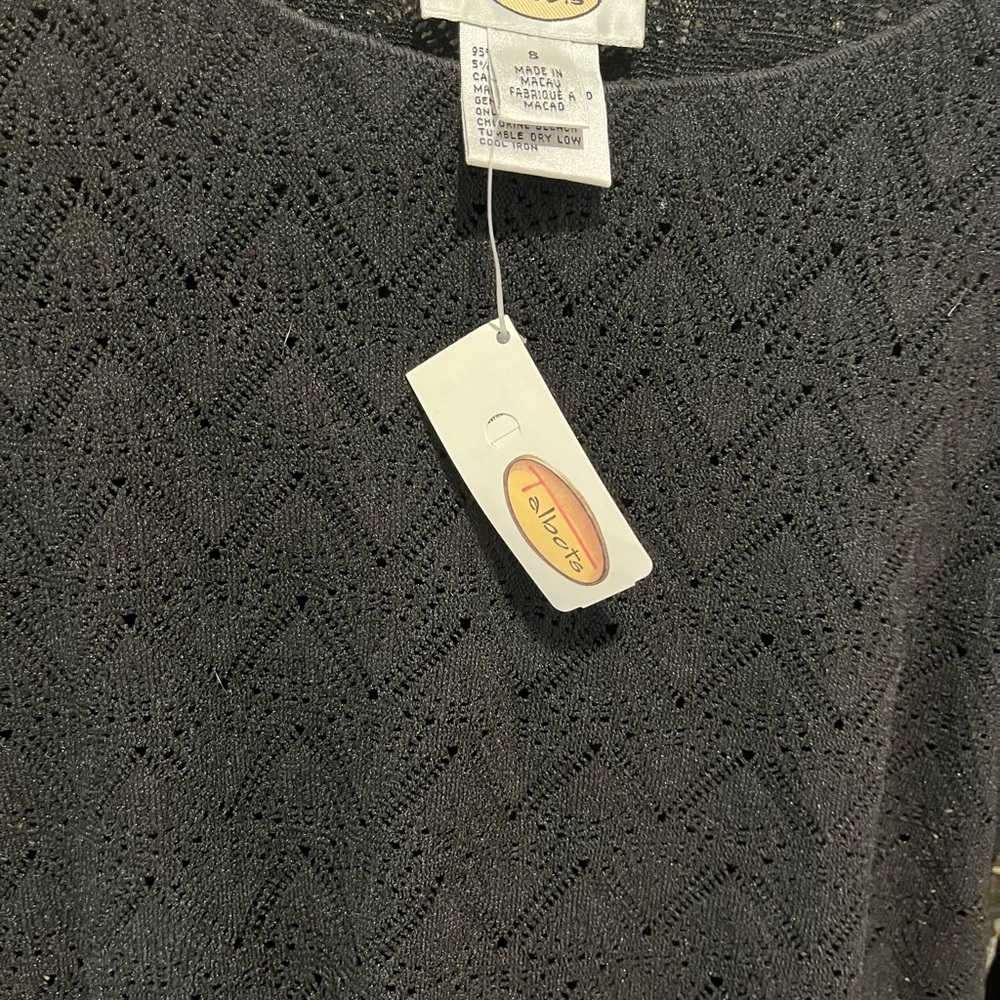 Talbots Women's Black Crew Neck Sweater
